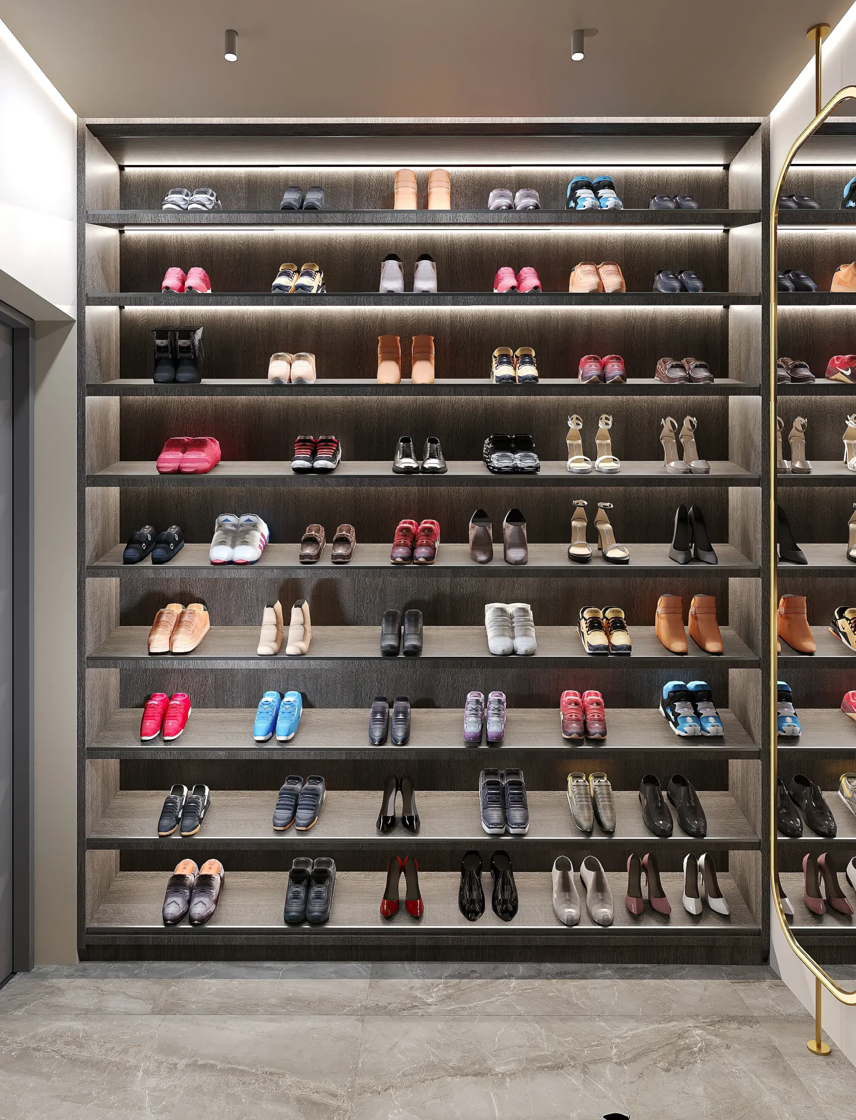 Дом в Тереке - неоклассика - 1 этаж / гардероб 2